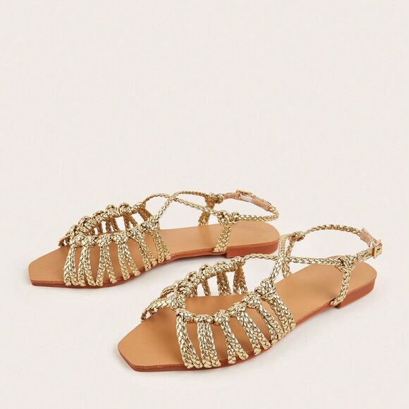 Gold Vacation Women's Sandals - Picture 2 of 5
